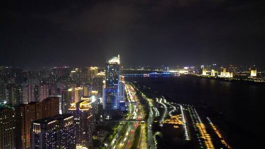 江西南昌城市风光地标建筑航拍视频素材模板下载