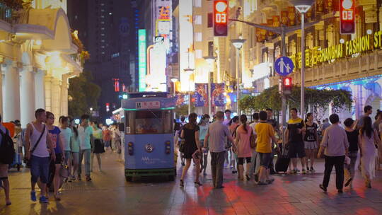 上海夜景拍摄视频素材模板下载