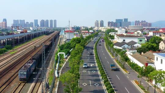 绍兴货运火车站旁道路交通