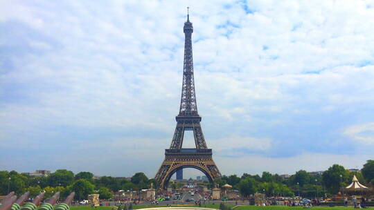 巴黎的埃菲尔铁塔视频素材模板下载
