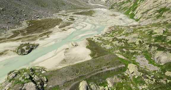 瑞士，平原，岩石，砾石