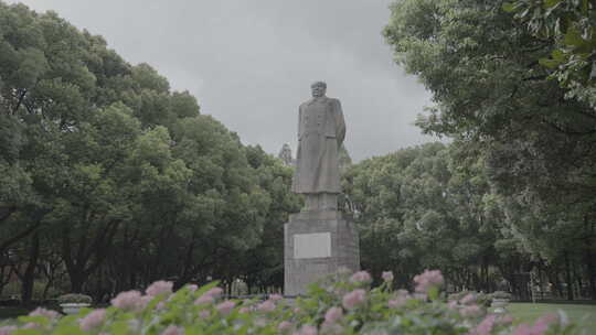 毛泽东雕像视频素材模板下载