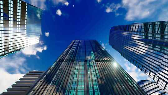高端写字楼延时摄影