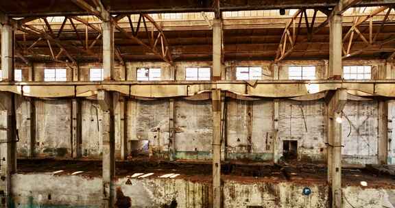 废弃工厂旧工厂老旧厂房