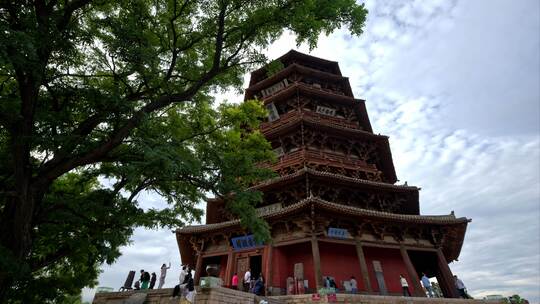 黑神话悟空山西应县木塔拍摄