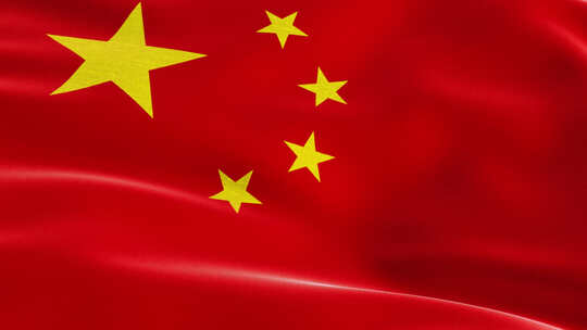中国国旗视频素材模板下载