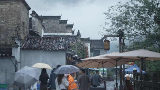 瑶里古镇雨后唯美景色