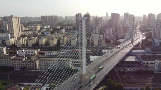 郑州解放路立交桥视频素材模板下载