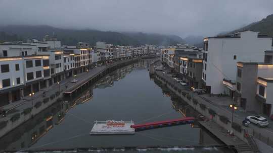 钱排双合村夜景 小城市夜景