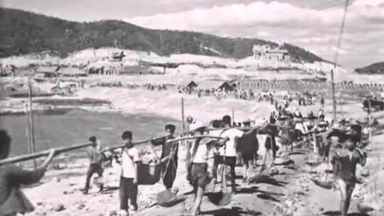 60年代祖国解决香港水荒 几十万民工奋战