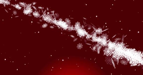  旋转的雪花粒子圣诞树 