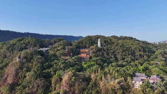 航拍四川宜宾白塔山景区