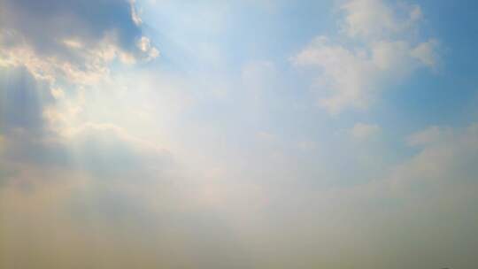 蓝天白云云朵飘飘延时风景视频素材