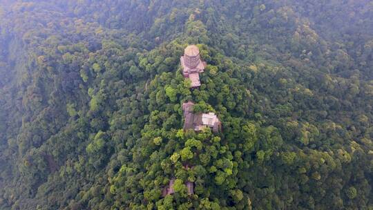 航拍四川青城山