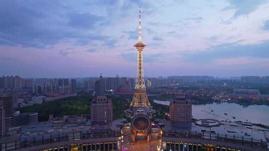 中国株洲神农城炎帝广场夜景