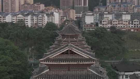 三江风雨桥航拍