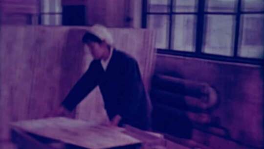 老工厂木工生产场景 乡镇企业