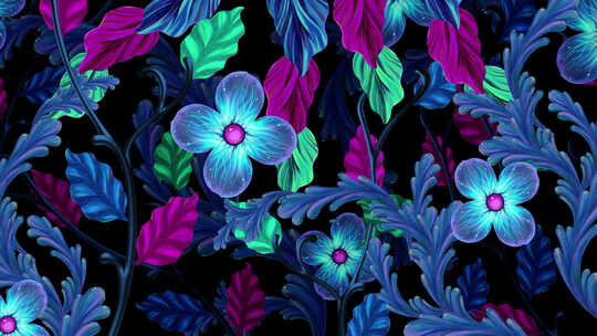 4K孔雀背景素材