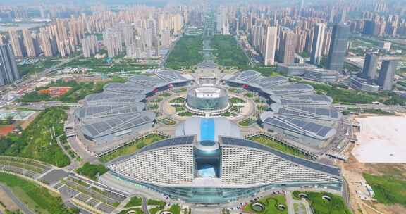 武汉国际博览中心航拍风光