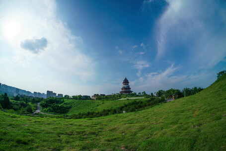 渠县文峰山景区延时1