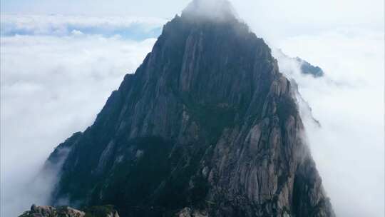 黄山壮观云海航拍延时风景视频素材视频素材模板下载