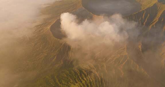 航拍印尼Bromo火山