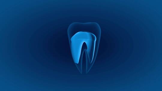 牙齿健康科技感概念动画