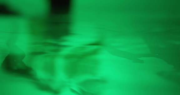 水滴落 涟漪 绿色 意境 2