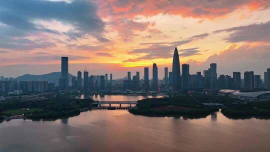 4K 南山夜景深圳湾壹号华润总部