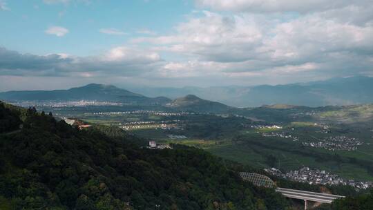 山区县城视频云南丽江永胜县远景