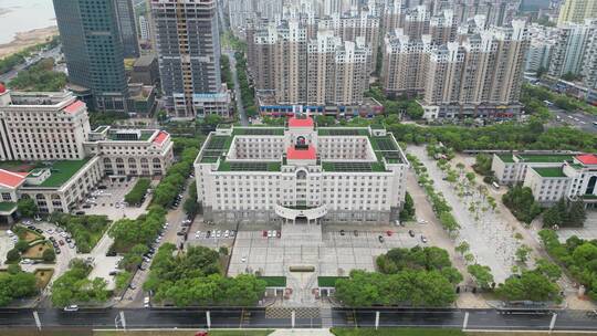 江西南昌城市风光地标建筑航拍