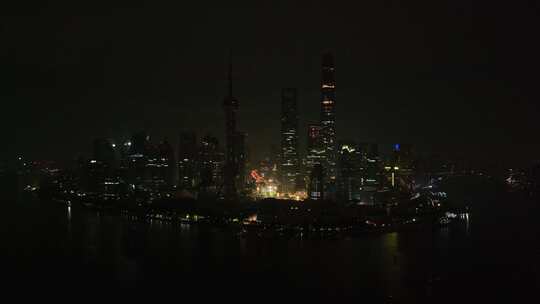 上海凌晨3点航拍