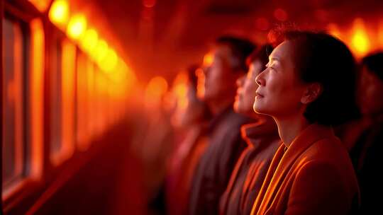 团队成员共同眺望未来发展前景