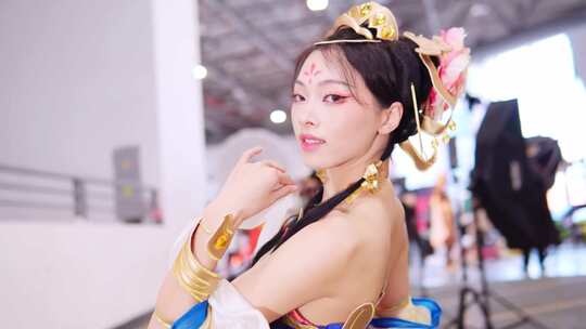 漫展同人展游戏展cosplay视频素材模板下载