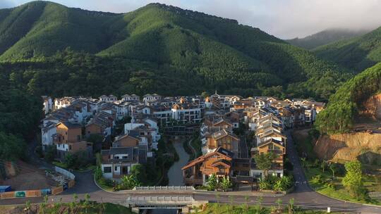 航拍乡村振兴 乡村旅游 乡村环境