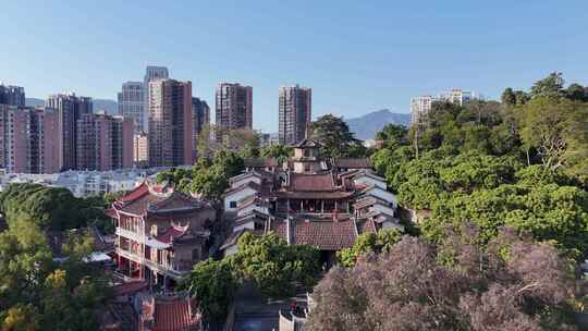 福建莆田东山报恩寺航拍