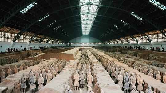 壮观的秦始皇兵马俑展览