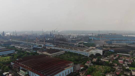 湖南 湘潭 钢厂 工业 生产 航拍