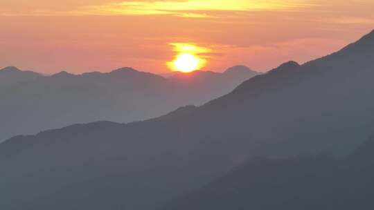 日出 朝霞 晨雾 早晨