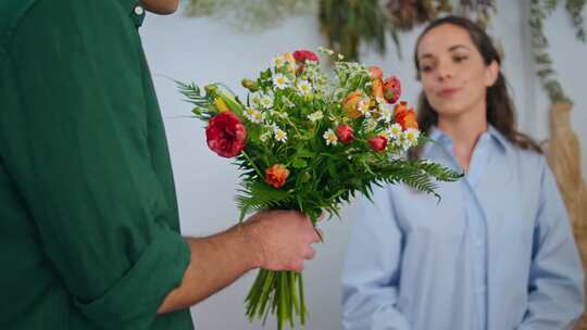 女人，男人，花店，花