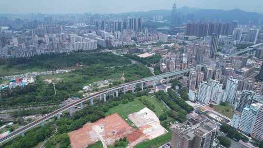 深圳北站周边城市建筑视频素材模板下载