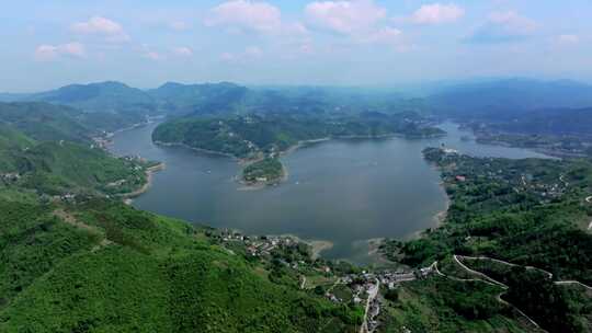 陕西安康瀛湖景区 汉江河流