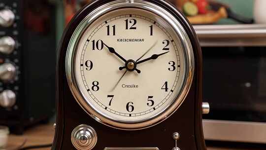 复古风格时钟特写