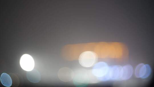 模糊光斑夜景画面