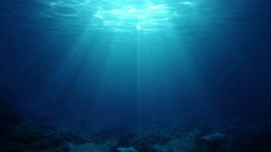 水下光线海底世界