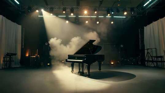 舞台上的钢琴