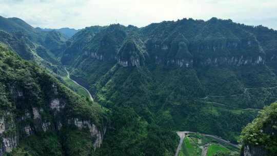 德夯大峡谷航拍素材