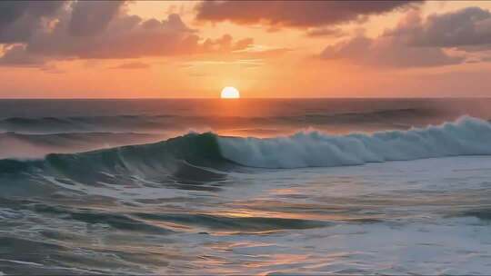 壮丽海景与波涛汹涌合集