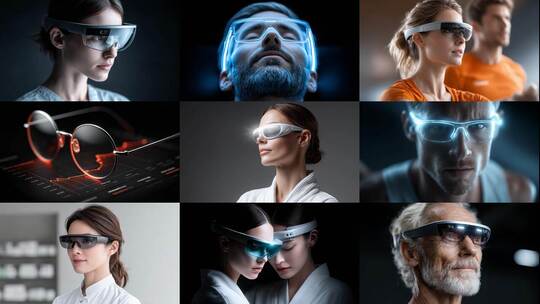 智能眼镜引领未来智慧生活高清在线视频素材下载