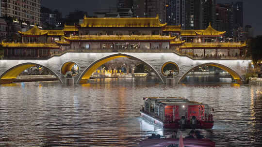 成都夜晚九眼桥夜景